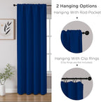 CUCRAF Royal Blue Blackout Curtains 108 inch Length 2 Panels Set, Rod Pocket - Image 4