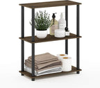 Furinno TURN-N-TUBE Storage Shelves, 3-Tier Book Shelf, Corner Shelf, Toolless by Furinno-FitsYourSpaceFitsYourBudget