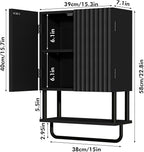 RUSTOWN Fluted Bathroom Wall Cabinet - Image 2