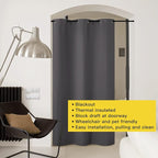 NICETOWN Doorway Curtain Privacy, Door Cover Curtain, Sound Reducing Winter - Image 3