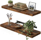 Fixwal Wood Floating Shelves for Wall, Bathroom and Kitchen, Wall Shelves for by Fixwal