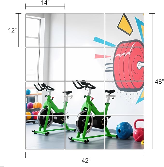 Ruomeng Gym Mirror Tiles - Image 3