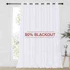 NICETOWN Sliding Door Curtain Extra Wide and Long, Thermal Insulated Large by NICETOWN