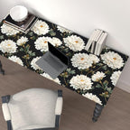 Laatse Black White Floral Peel and Stick Wallpaper Chrysanthemum Contact Paper - Image 8