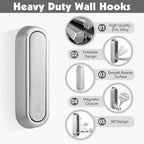 Dntorx Folding Coat Hooks - Image 2