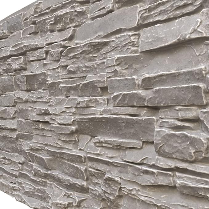 EverStone Canyon Ridge Faux Stone Panel, 45 3/4"W x 24 1/2"H x 1 1/4"D - Image 7