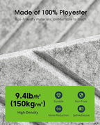 Sound Proof Foam Panels for Walls, 12 Pack Self-Adhesive Acoustic Panels - Image 5