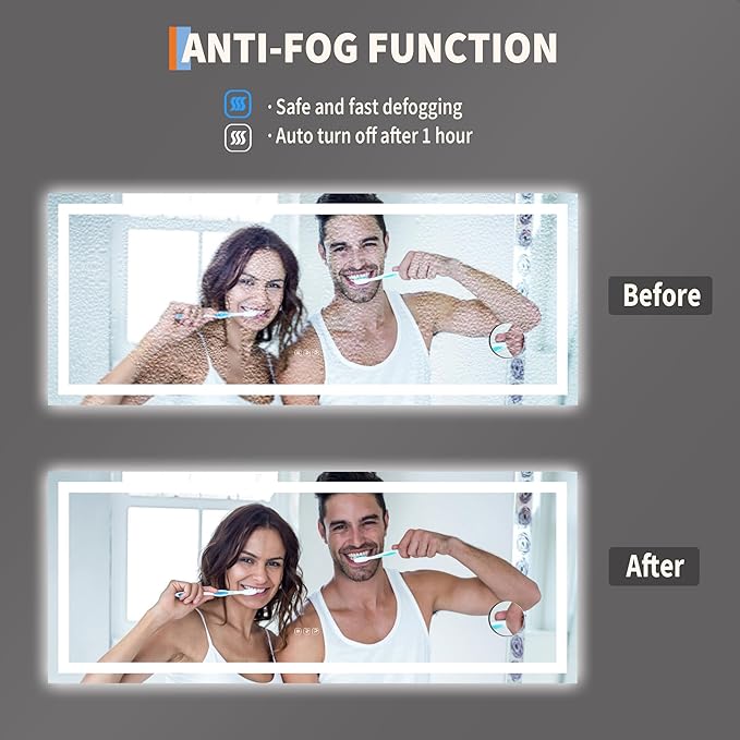 LED Bathroom Mirror 60 x 24 inch - Image 6