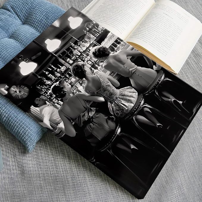 Vintage Black and White Posters Trendy Women Drink Cocktail Wall Art Funky - Image 2