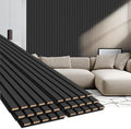 EVERECO 6 Pack Wood Panels for Wall 94.5" × 7.87" Acoustic Soundproof Wall Slat by Unknown