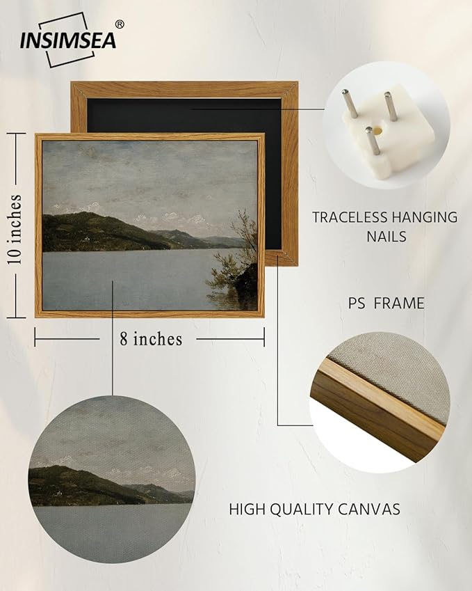 InSimSea Framed Canvas Wall Art Vintage Decor, Vintage Room Decor, Classical - Image 4