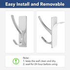 pickpiff Stick on Hooks for Hanging, Extra Sticky 6KG, Coat Hook on Door for - Image 4