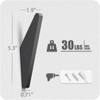 COCOYA 4Pack Metal Wall Hooks, Minimalist Coat Hooks Matte Black Simple Modern - Image 6