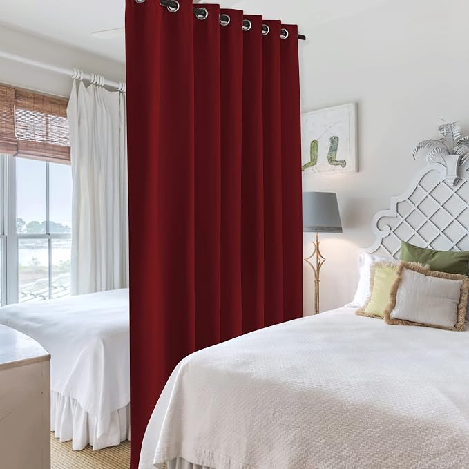 RYB HOME Blackout Room Divider Curtain, Soundproof Privacy Screen Curtains - Image 4
