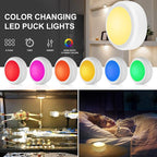 BLS LED Puck Lights with Remote Control, Wireless Under Cabinet & Closet - Image 6