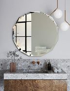 Bathroom Mirrors for Over Sink, Round Frameless Mirrors for Wall, 24x24 Inch - Image 6