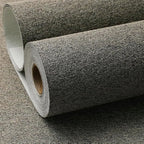 SHUFA Blended Brown Cotton-Like Textured Grasscloth Wallpaper Matte Thick Real - Image 2