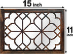 Wocred Set of 2 Rectangular Wall Mirror, Gorgeous Rustic Farmhouse Accent Mirror - Image 7