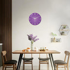 XFM Purple Wall Clock for Women Girls Bedroom 20 Inch Modern Simple Wall Clocks - Image 8