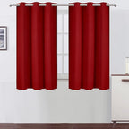 LEMOMO Red Thermal Blackout Curtains/38 x 54 Inch/Set of 2 Panels Room by Lemomo