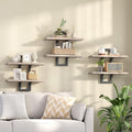 HOOBRO Floating Shelves, 15 Inch Wall Shelf Set of 3, Wall Mounted Storage by HOOBRO