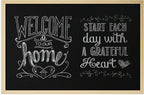 U Brands Chalkboard, Birch Wood Frame, Wall Mountable, Dry Erase Board by UBrands
