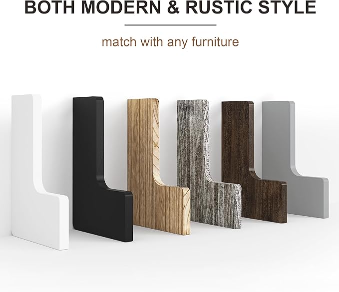 fuqing Corner Floating Shelves for Storage, Solid Wood, Wall Mount Wooden - Image 6