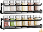 LUCYCAZ 2 Pack Wall Mounted Spice Rack by LUCYCAZ