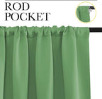 NICETOWN Blackout Curtains for RV Windows, Froest Green, 2 Panels, Room - Image 2