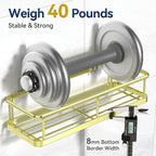 YASONIC Shower Caddy Adhesive, No Drill Bathroom Shower Organizers, - Image 4