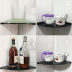 Corner Shelf, 3.0mm Aluminum Alloy Corner Shelf wall Mounted, - Image 4