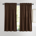 NICETOWN Brown Velvet Curtains, Thermal Insulated Sound Reducing Heavy Matt by NICETOWN