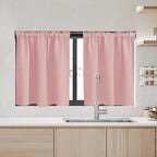 RYB HOME Short Blackout Curtains 36 inches Length - Image 2