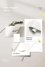 Dimoon 590''x17.7'' White Peel and Stick Wallpaper Contact Paper Modern Self - Image 4