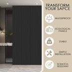 8-Pack 3D Slat Wall Panels — Soundproof Faux Wood Wall Panels - Image 4