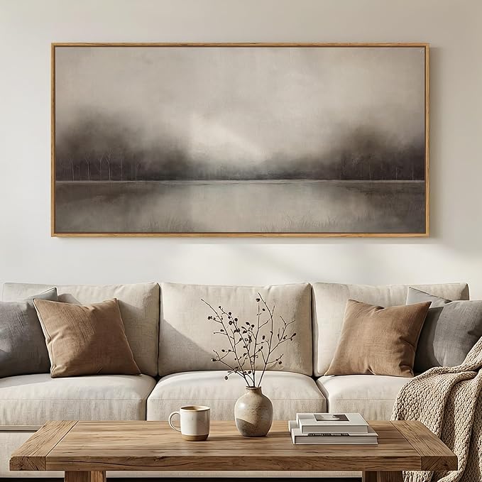 Large Framed Rustic Canvas Wall Art by Cuspin