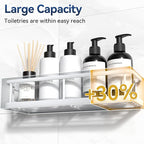 YASONIC Shower Caddy Adhesive, No Drill Bathroom Shower Organizers, - Image 5