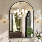 Sweetcrispy 30"x40" Arched Black Bathroom Mirrors by Sweetcrispy