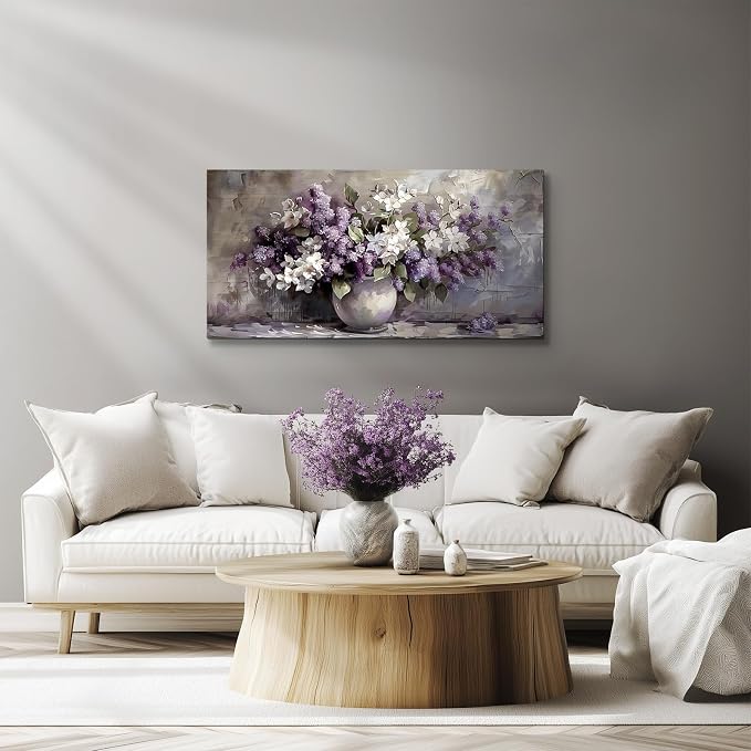 SERIMINO Still Life Large Wall Art, Vintage Vase Flowers Pictures Wall Decor - Image 3