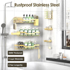 NESOMI Shower Caddy Adhesive Shower Organizer 8-Pack, Rustproof Stainless Steel - Image 5