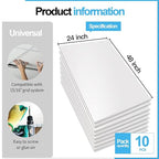 Art3d 10-Pack Smooth Drop Ceiling Tile 2ft x 4ft - Image 4