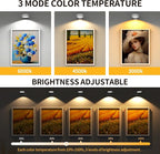 3 Pack Picture Lights for Wall, Rechargeable Battery Operated wall lights - Image 5