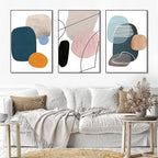 MPLONG Aesthetic Wall Art Large size 24" x 32" x 3 Panels Of Framed Decorative - Image 4