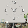 Mintime Modern Frameless DIY Wall Clock Large 3D Wall Watch Mirror Numbers by Asrnten