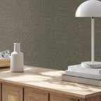 SHUFA Blended Brown Cotton-Like Textured Grasscloth Wallpaper Matte Thick Real - Image 6