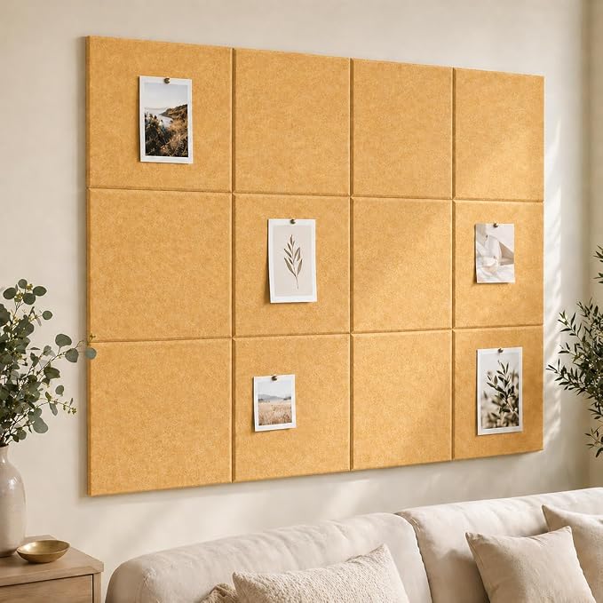 Large Cork Boards for Walls – 36" x 24" Self Adhesive Felt Wall Tiles - Image 7