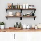 Fixwal Floating Shelves for Wall, Wood Wall Mounted Shelves for Bedroom - Image 7