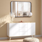 ZenStyle Black Metal Framed Rectangular Wall Mirror 22" x 30" Bathroom Mirror - Image 7