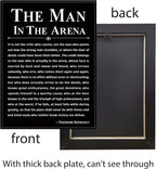 Howwii Office Wall Art Inspirational Decor The Man in the Arena Framed - Image 4