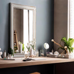 35x23 Inch Boho Wooden Rectangle Mirror - Image 3